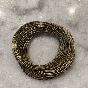 Gold Metal Bangle Bracelet